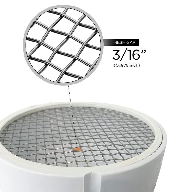 PVC Termination Cap Mesh Screen Vent Cover, Furnace & Roof