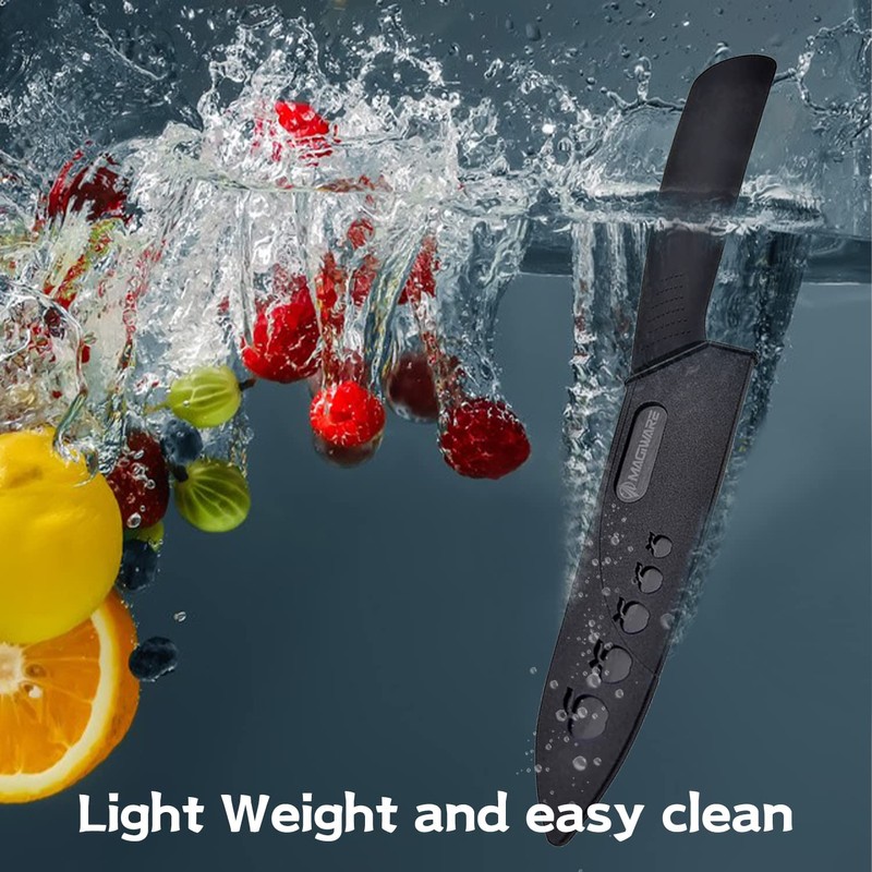Magiware Ceramic Knives, Ceramic Knife Set with Sheaths Cover -Sharp