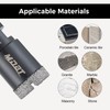 9 Pack Premium Diamond Drill Bit Set - Versatile Tools