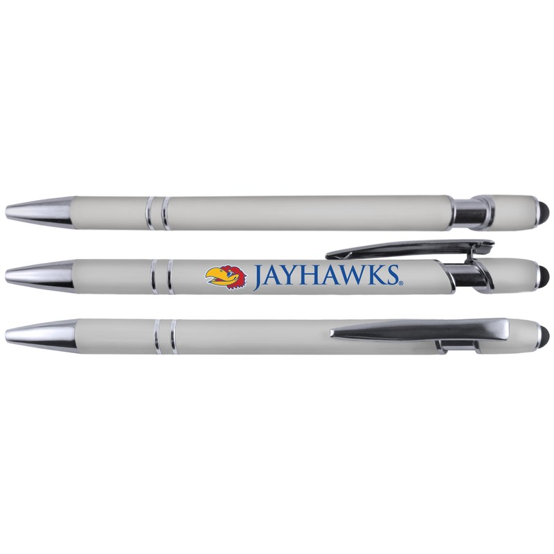Kansas Jayhawks Comfort Coated Stylus ballpoint Pen 6 Pack 30518