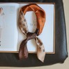 AIKOO Scarf, Women's, Hair Ornament, Silk, Leopard Print, Office, Thin,