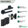 EAI Round Internal Door Handle Set - Matt Black |