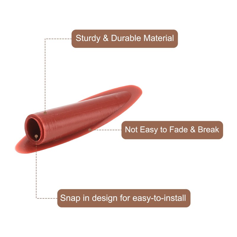 sourcing map 100Pcs Plastic Pocket Hole Plugs, 9mm Slant Hole