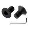 CLAHJQX 100 Pcs M3-0.5 x 4mm Flat Head Machine Screws,