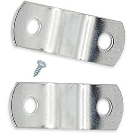 1/4" Depth --- Offset Mounting Canvas Z Clips for Picture Framing -- #6 X 3/8" Pan-Head Screws Included -- Pack of