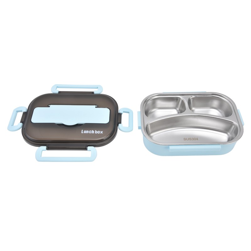 1L Bento Box 304 Stainless Steel Compartment Leak Proof Portable