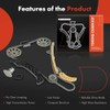 A-Premium Kit de 11 Cadenas Distribución c/Piñón, Tensor y Guía