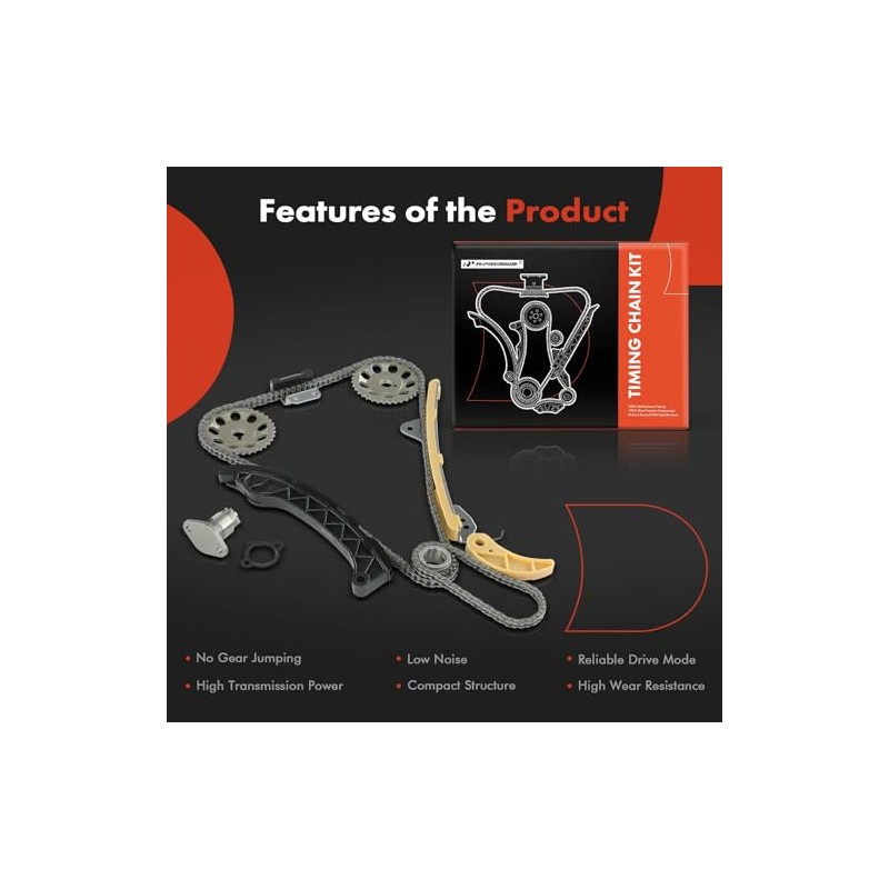 A-Premium Kit de 11 Cadenas Distribución c/Piñón, Tensor y Guía