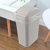 Ramddy Slim Trash Can, 14 L Modern Swing Lid Garbage