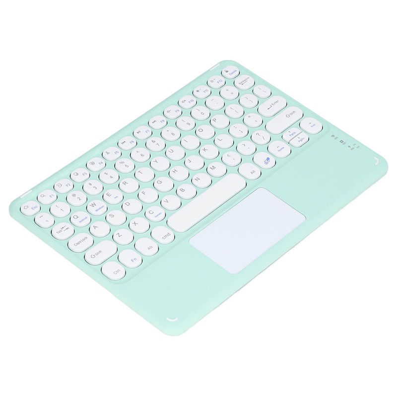 Touch Wireless Keyboard Round Keycaps Ergonomic Design Ultra Thin Smart