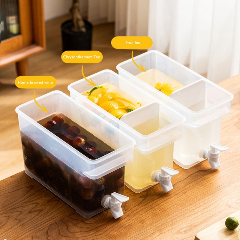 3.5 L Plastic Drink Dispenser Beverage Dispenser with Spigot Iced