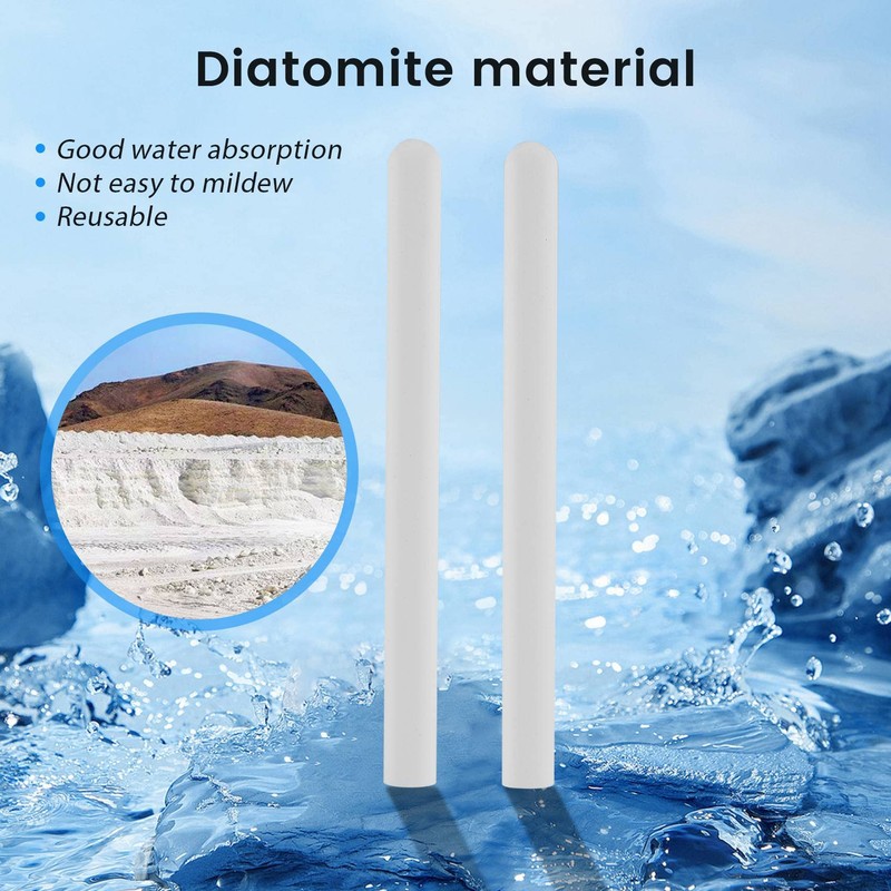 Yoiimiya 8 Pcs Diatomite Moisture Absorbing Stick Water Absorption Rod