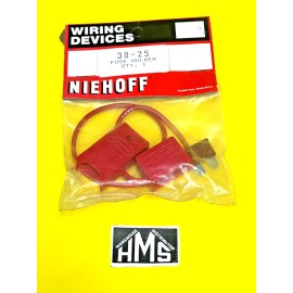 Niehoff  38-25 7.5 Amp Moistureproof 16 Ga. Fuseholder  & ATO Fuse Brand New