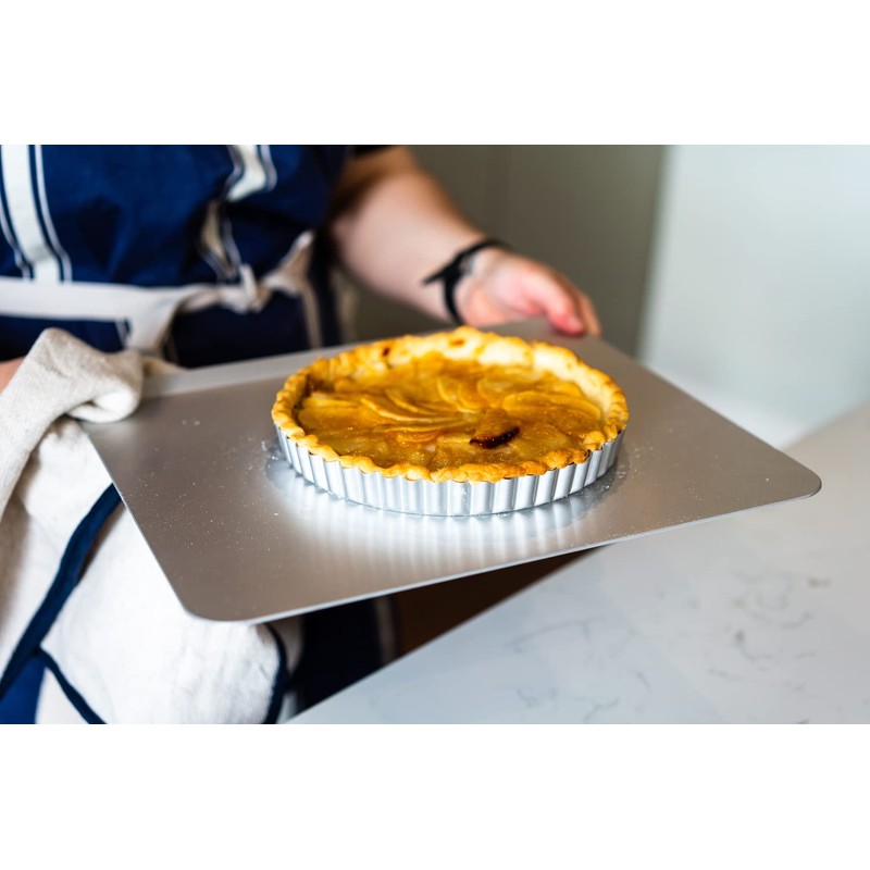 Mermaid Samuel Groves 1817 Fluted Flan Silver Anodised Loose Base