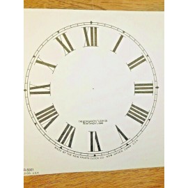 New Haven 5" New Haven Clock Paper Dial, Roman Numeral             (Lot 181)