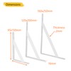 Heavy Duty Shelf Brackets Triangle Shelving Brackets Right Angle Wall