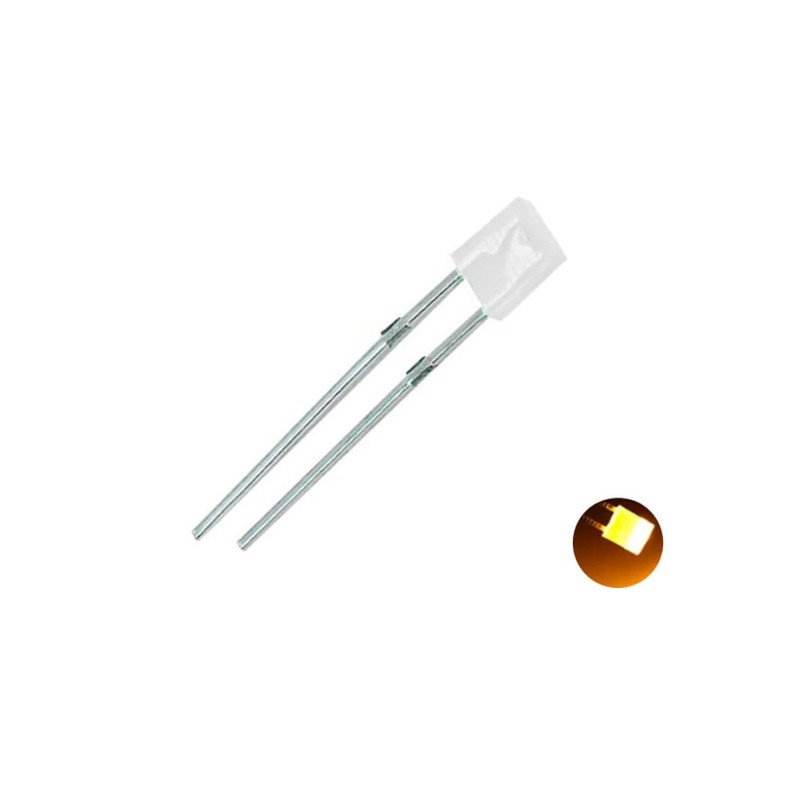 100 Pieces 2 x 5 x 7 mm Transparent Square