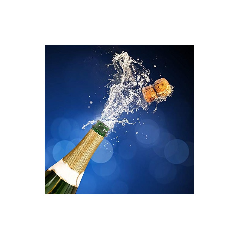 Champagne Sound Bottle Greeting Card by Really Wild Cards