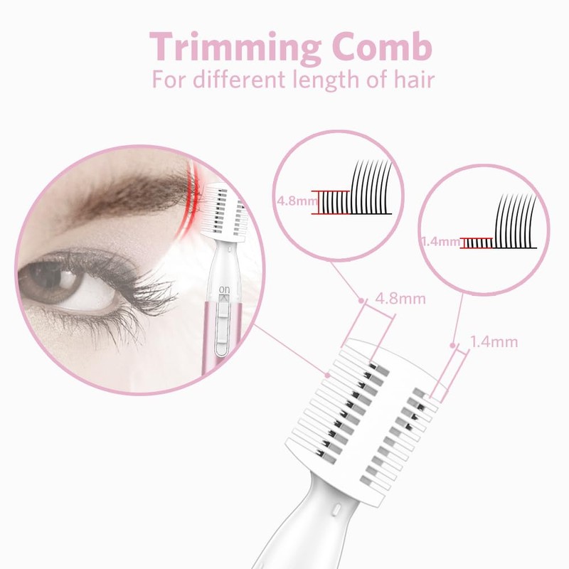 Funstant Upgraded Eyebrow Trimmer, Precision Electric Eyebrow Razor for Women