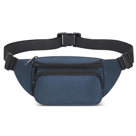 Bumbags Waist Fanny Pack Running Belt for Men Women Unisex Bum Bag Adjustable Belt for Outdoors Workout Hiking Gifts for Ladies Boys (Blue)