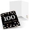 Big Dot of Happiness Adult 100th Birthday - Gold -