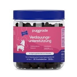 PupGrade Digestive Support Chews für Hunde – Hilft bei Magenverstimmung und Durchfall, unterstützt den Darm und das Immunsystem – Kürbis, Heidelbeeren, Leinsamenöl – 30 weiche Kausnacks