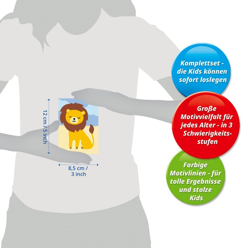 CreArt, Paint by Numbers Children - Little Lion