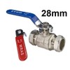 28mm Lever Valve Full BORE Ball Valve Compression Isolation Valve