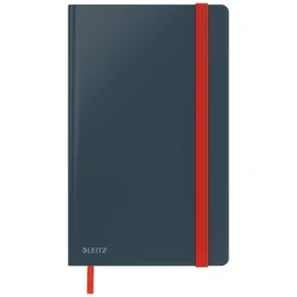 Leitz A5 Ruled Hardcover Notebook, 80 Sheet, Cosy Range, Velvet Grey, 448100189