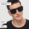 LYZOIT Extra Large Sunglasses for Big Wide Heads Mens Polarized