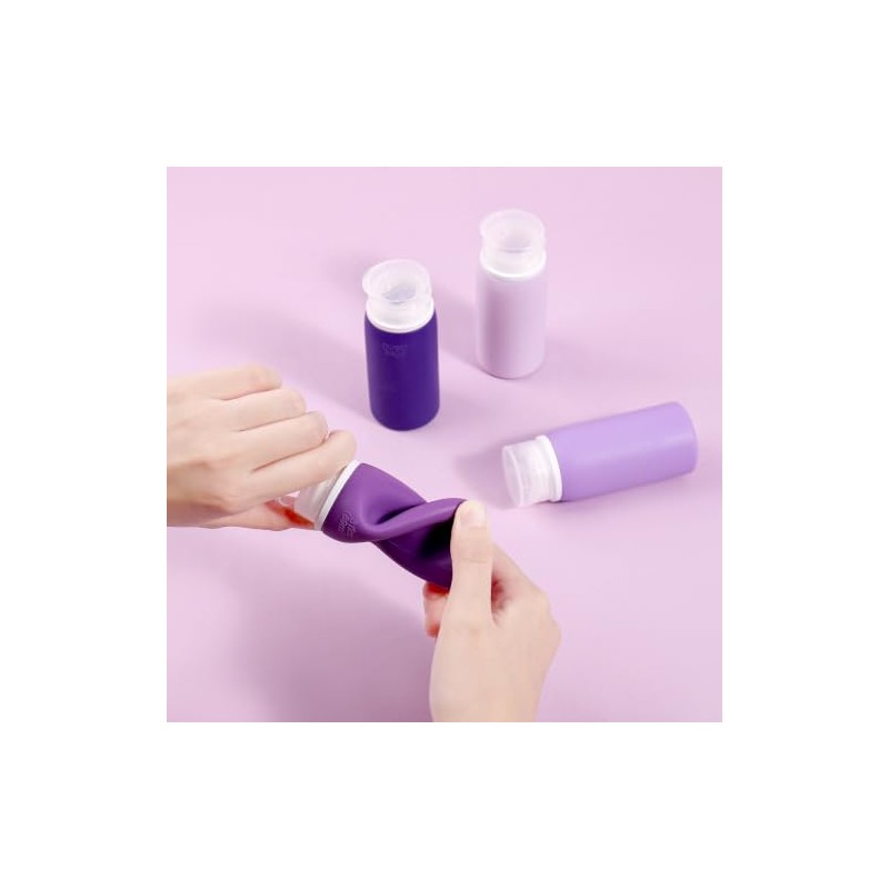 18 Piezas para Viaje, Kit de Botellas Reutilizable para Artículos