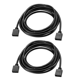 uxcell RGB Splitter Cable Female to Female 4 Pin Extension Connector Cord Wire for 5050 3528 LED Light Strips 2M Length 2Pcs