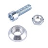 MACHSWON Car Aluminum License Plate Frame Bolt Screw Cover Cap