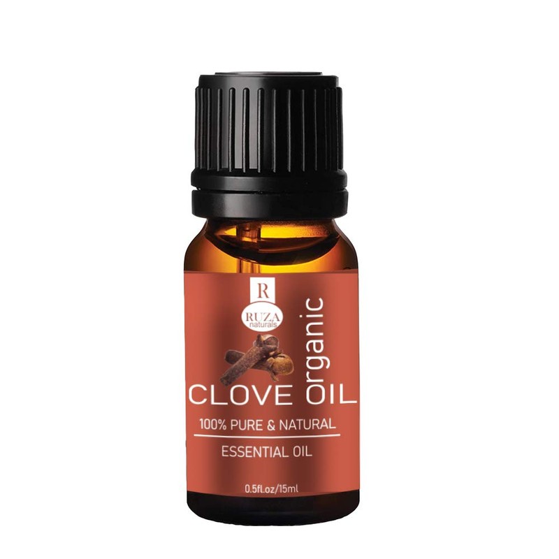Ruza Clove Essential Oil & Pure for Teeth,Skin and Hair-15ML