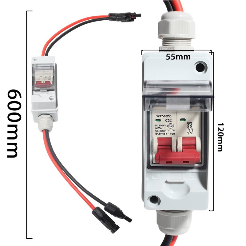 shengbowi 1 String PV Combiner Box Solar Isolator Switch 1