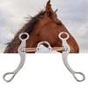 AYNEFY Horse Mouth Bit,Stainless Steel Thickened Loose Mouth Roller Bit
