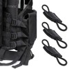 EMSea 10pcs Tactical Gear Holder Clip Elastic String-Buckle Compatible with