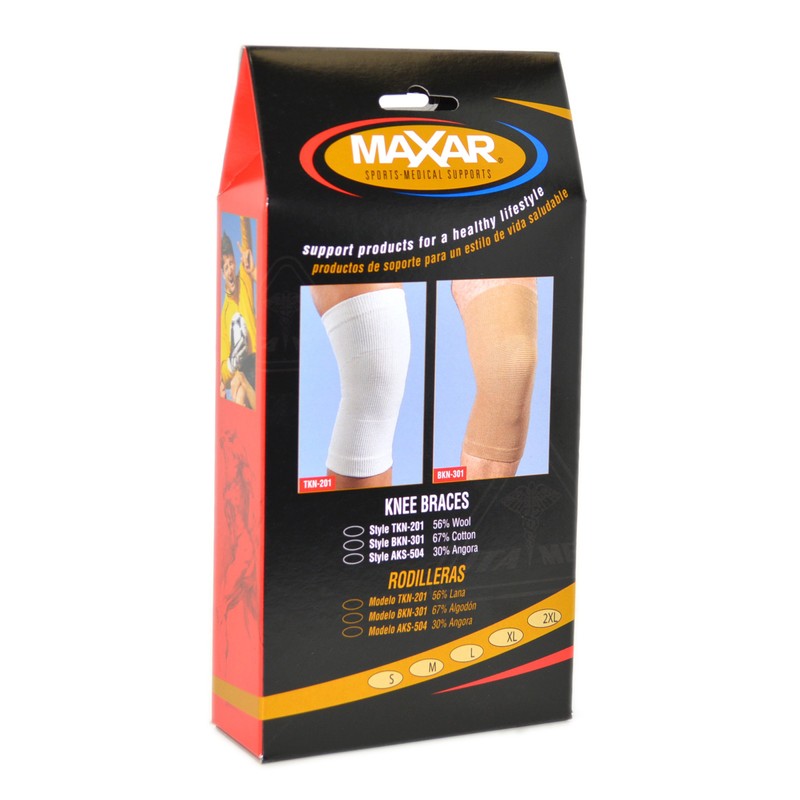Maxar Angora/Wool Knee Brace (30% angora, 40% wool), Size:S