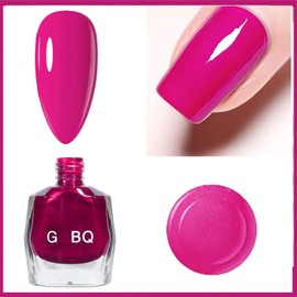 Hot Pink Gel Nail Polish for Women, Air Dry Rose Red Polish for Nails, Reflective Iridescent Neon Pink Nail Polish, Fuchsia Armor Nail Polish, Bright Pink Chrome Nail Polish, Quick Dry Magenta Polish