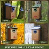 Kingsyard Recycled Plastic Bird House for Outdoor - Durable Nesting