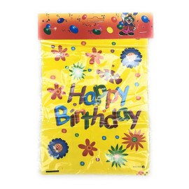 AEX 10 pcs Birthday Christmas Cartoon Candy Loot Bags (Flowers, Yellow)