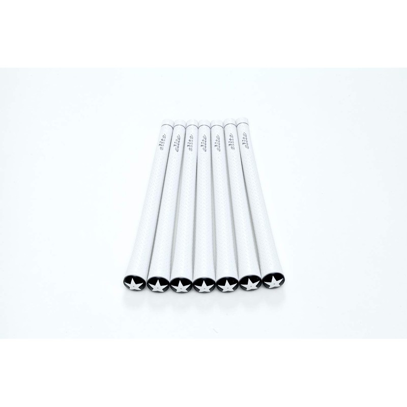 elitegrips Y360°s Golf Grips, Set of 7, Silver White with