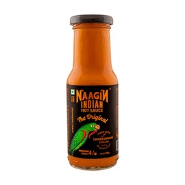 NAAGIN Indian Hot Sauce – The Original (230g, 8.11 oz) | Classic Hot & Sweet | Medium Spicy | Made with Premium Sankeshwari Chillies