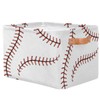 Baseball Stitches Storage Basket Bin Ball Large Fabric Toys Storage
