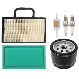 Dylawnio 499486S 698754 Air Filter 492932S AM125424 Oil Filter for John Deer D130 D140 L120 L111 L118 LA135 LA130 LA120 LA140 LA145 LA150 Z425 BS 18-26 HP Intek V-Twins Engine Lawn Mower Tractor
