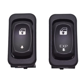 GENRICS Set of 2 Driver & Passenger Side Power Window Switch A0630769008 A0630769027 Replacement for Freightliner Columbia Century 2001-2011
