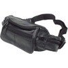 Lorenz Genuine Traditional All Soft Leather Bum Bag with 6