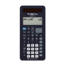 Calcuso Standard Package Black with Calculator TI-30X Plus Mathprint