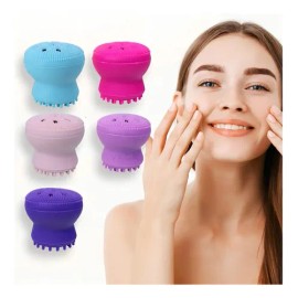 Cepillo Exfoliante Facial Silicona Puntos Negros Colores                                                                                              