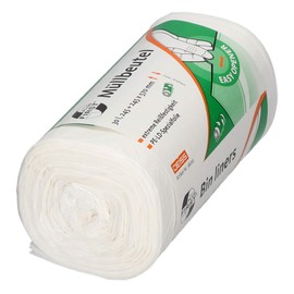 DEISS FIRST PLUS Made of LDPE, 1A material, 30 L, white, 50 pieces/roll 36002